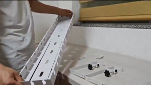 Extendable Under Desk Cable Management Tray Desk Bottom Socket Holder Line Storage Organizer Rack