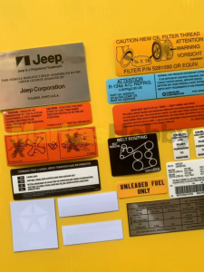 Sticker Jeep Cherokee XJ Set