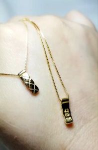 💯สร้อยคอเงินITALY925💯💯/พร้อมจี้ตาข่ายดักทรัพย์ 4289 ชุบทองคำ18k