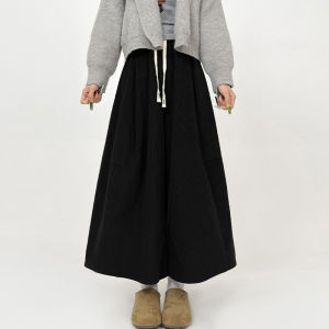 High Waist Velvet Pumpkin Pants Womens Autumn Casual Loose Slimming Skirt Pants Drapey Wide Leg Pants Versatile Comfortable