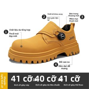 Jeep | Giày Derby Công Sở Dây Đế Dày Chống Trượt Chống Nước