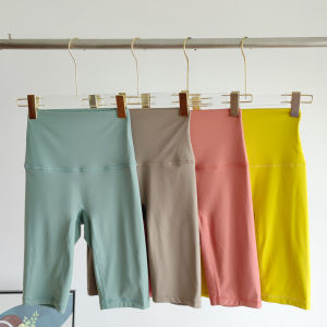 High Waist Five-Quarter Length Yoga Pants Womens Outdoor Running Fitness Professional Cycling Shorts Pregnancy Exercise Shorts