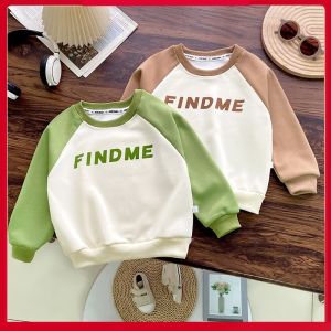 Áo Nỉ Trẻ Em Cổ Tròn Thường Ngày Áo Sơ Mi Cơ Bản Cho Bé Trai Và Bé Gái Mùa Xuân Thu Mùa Đông Áo Khoác Ngoài Cho Trẻ Em Từ 1-14 Tuổi