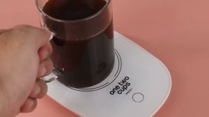 Tatakan Alas Gelas Pemanas Jaga Minuman Tetap Hangat Coffee Cup Warmer Heating Pad 220V - NN201