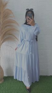 Gamis Polos Rayon Twill Premium Tebal Adem Dress Muslimah