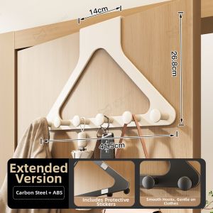 MOSHANG | Over-the-Door No-Drill Strong Adhesive Hanging Rack