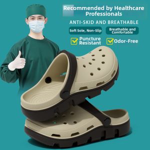 RUNROU | Surgical Slip Resistant Odor Prevention Summer Breathable 2026 New Design Open-Toe Shoes