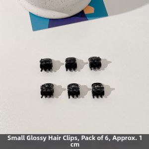 PINK EMPRESS | Mini Black Forehead Hair Clip