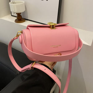 Túi Vuông Nhỏ Thời Trang Nữ Túi Đeo Chéo Vai Đơn Cầm Tay Túi Da PU Mềm Màu Trơn Túi Đeo Vai Thường Ngày Mùa Xuân 2024