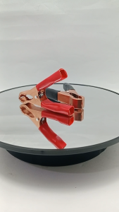 Jepit Accu Besar krom tembaga - jepit aki 2 pasang merah dan hitam