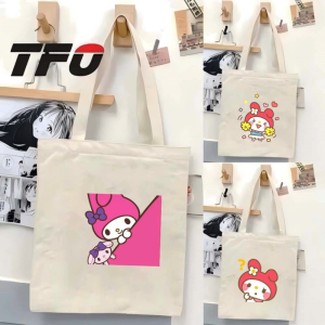 TFO My Melody by Sanrio Universe Character Canvas Tote Bag Versatile Ideal College School Tote Bag