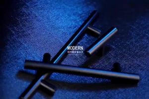 [500/800/1000mm]Modern Simple American Black Aluminum Alloy Cabinet Door Handle Single Hole Drawer Handle Pull Kitchen Handle Cupboard Knob