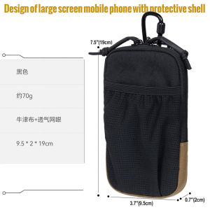Waterproof Outdoor Sports Waist Bag Single Shoulder Bag Hiking Climbing Mobile Phone Bag Multi-Functional Strap Extension Hook