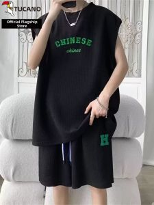 TUCANO | Sleeveless Summer T-shirt and Shorts Set L