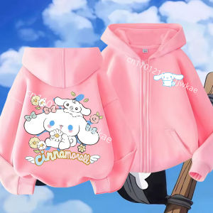 52TOYS | Autumn Winter Boys and Girls Kidswear Zipeer Hoodie Tops 2026 Fashion Casual Zip Up Hoodie Pure Cinnamoroll Cartoon Printed