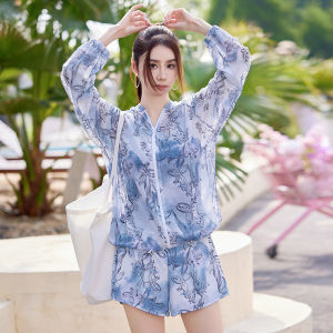 ชุดว่ายน้ำแขนยาว 3 ชิ้น ไซส์ใหญ่ สำหรับผู้หญิง ชุดกีฬา ชุดคลุมท้อง ชุดน้ำพิเศษ ชุดน้ำสำหรับนักเรียน ชุดน้ำสำหรับน้ำพุ ชุดว่ายน้ำ