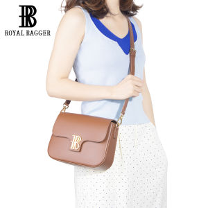 Royal Bagger Cowhide Leather Fashion Small Square Underarm Bag for WomenSimple & Light Luxury Versatile Crossbody Bag 3245
