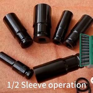 10Pcs Impact Socket Set 8-24MM Extension Impact Socket Panjang Mencapai Soket Nut Perbaikan