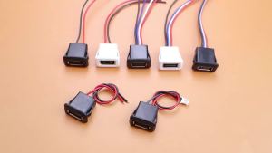 Cổng Kết Nối Nguồn USB 2.0 Cái 2 Chân 4 Chân Có Cáp DIY Đầu Nối PH2.0 Ổ Cắm USB A Dành Cho Thiết Bị Điện Tử Tự Chế