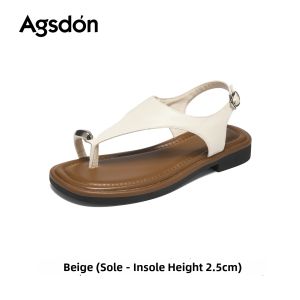 Agsdon | New French Style Toe Post Sandals For Dresses Beach