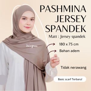 Pashmina jersey spandek terbaru 2023 Hijab Lebaran