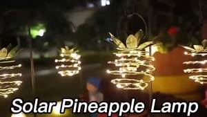 Solar Hanging Lantern Pineapple Light Solar Lights Outdoor Waterproof Lamp for Garden Yard Tree Porch Lawn Backyard Landscape Pathway Decor