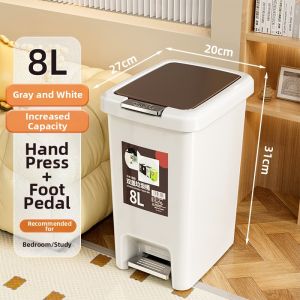 MEIZHUFU | Step-Activated Large Capacity Household Bin with Lid