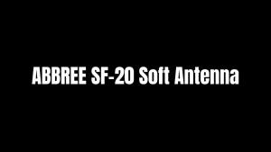 ABBREE | ABBREE SF-20 Mini Soft Antenna Short SMA-Female Dual Band VHF UHF For Baofeng UV-5R UV-32 BF-888S Quansheng UV-K6 Two Way Radio