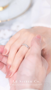 Le Silber Co.S925 - The Unbroken Line Couple Rings Cincin Pasangan Perak (2pcs)