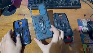 Case HP Untuk Xiaomi Redmi Note 9 Pro New Casing HP Kickstand Armor Belt Clip Terbaru