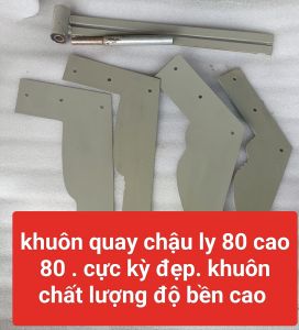 khuôn quay chậu ly 80. khuôn có thể giãn ra lớn hơn. khuôn dày dặn sử dụng lâu bền. giá rẻ. hàng chất lượng