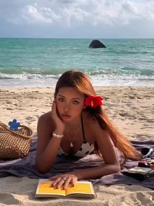 BEARUN | Polka Dot Halter Small Bust Gathering Swimsuit