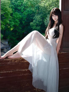 CHANGTONG | French Style Fairy Elegant Strap Net Beach Dress