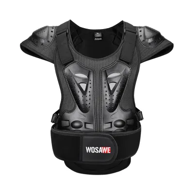 WOSAWE Motorcycle Vest Racing Chest Vest Cycling Motocross Off-Road Ski Snowboarding Jackets Adult Knee Elbow Pads