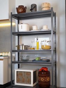 Kitchen Shelf Floor Type Multi-layer Microwave Oven Storage Shelf Storage Rack Pot Rack 36WL 0NYD