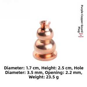 Pure Copper Pure Purple Copper Incense Tray Incense Holder Incense Stand Nine Holes Fireproof Cotton Gourd Shaped Base