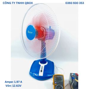 Quạt bàn B3 kẹp bình Ắc Quy DC 12V