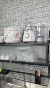 ชั้นวางจาน ชั้นวางจาน2ชั้น ชั้นวางของในห้องครัว ชั้นวางจานบนอ่างล้างจาน