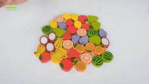 Mainan Edukasi Meronce Buah Binatang Transportasi / Wooden Lacing Beads