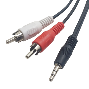 Audio Cable One Divided into Two 3.5mm to Double Lotus Head Red and White Plug Mobile Phone Desktop Computer Connection Power Amplifier Speaker