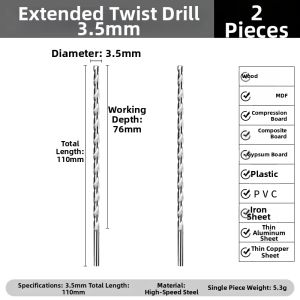 DAIENGONGJU | Long High-Strength Metal Woodworking Drill Bit