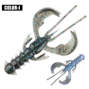 Spinpoler 4cm Floating Shrimp Soft Bait Salt UV Active Artificial Micro Small Fishing Lure for Ned Drop Shot Rig Ice Ajing 20pcs