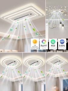 Negative Ions Bladeless Ceiling Fan Light Full Spectrum Eye-Protective