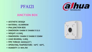 Dahua CCTV Camera Aluminium Waterproof Junction Box Wall Mount Bracket Model Check Accessory Selection Dahua Web PFA121