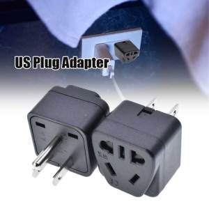 3-Pin US Plug AU EU To US Power Plug Adapter US Travel Adapter 2000W