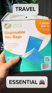 Orange & Peach Basics Disposable Pee Bags (2packs-4pcs.)