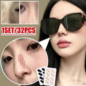 32 Pairs Soft Foam Nose Pads Self Adhesive Eyeglass EVA Nose Pads Anti-Slip Glasses No Makeup Nose Pads Eyeglasses Nosepads