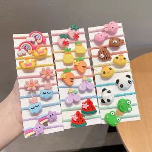 ED - 10PCS / SET IKAT RAMBUT KOREA ANAK ICON KARAKTER LUCU / IKATAN RAMBUT ANAK KOREAN STYLE