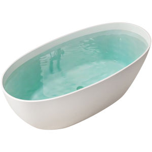 GUOGAN | Cute Style Deep Soaking Bathtub for Couples
