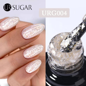 UR SUGAR 7ml Gold Glitter Gel Nail art Polish Platinum Shining Mineral Sequins Soak Off UV LED Gel Nail Semi Permanent Manicure